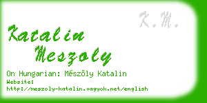 katalin meszoly business card