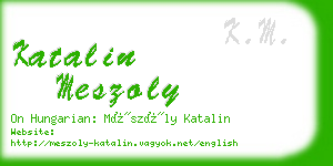 katalin meszoly business card